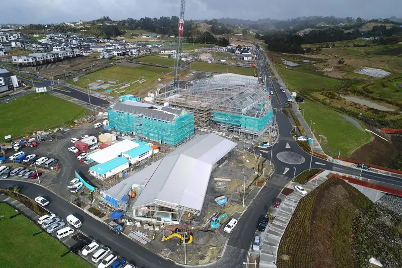 New World Long Bay Village — structural steel supplied and erected by Steelpac for Naylor Love.
