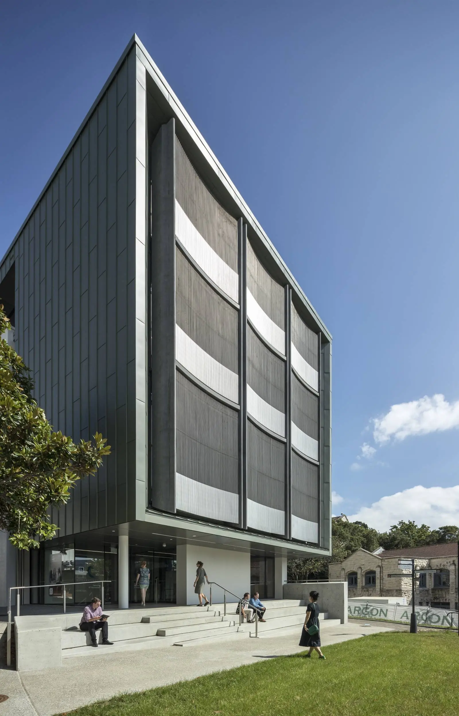 Alfred Nathan House — University Library — structural steel supplied and erected by Steelpac for Hawkins.