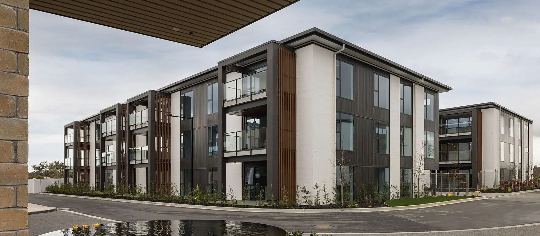 Metlifecare Fairway Garden — structural steel supplied and erected by Steelpac for NZ Strong.