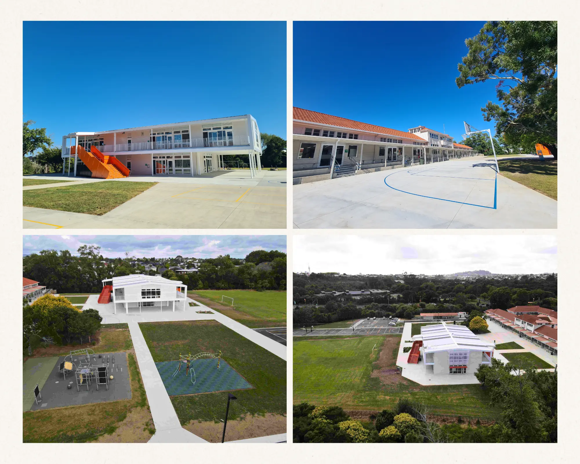Pasadena Intermediate School — structural steel supplied and erected by Steelpac for Stryde Project.