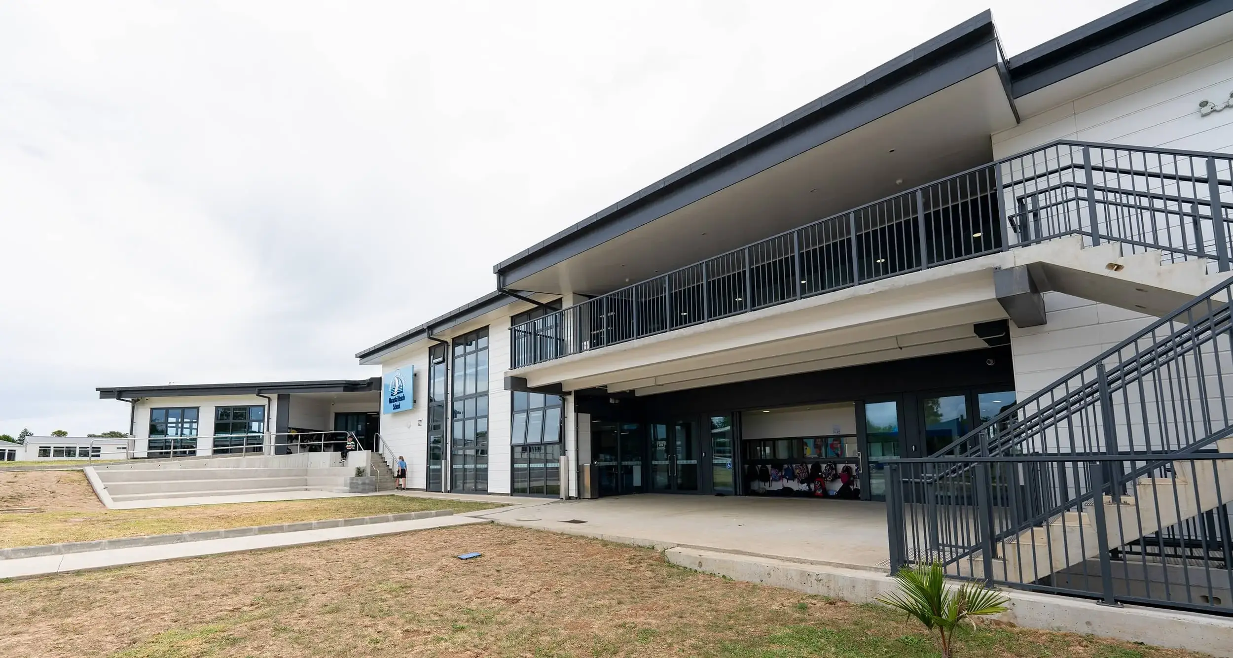 Maraetai Primary School — structural steel supplied and erected by Steelpac for Southbase.