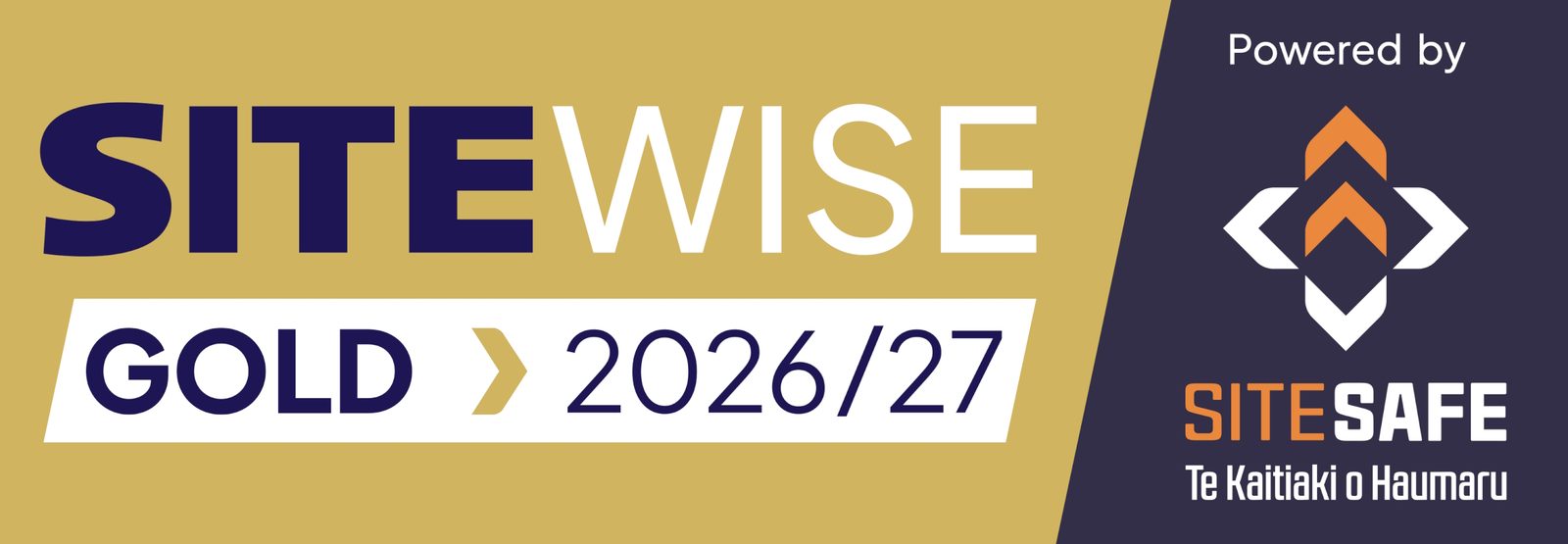 SiteWise Gold 2026/27, powered by Site Safe